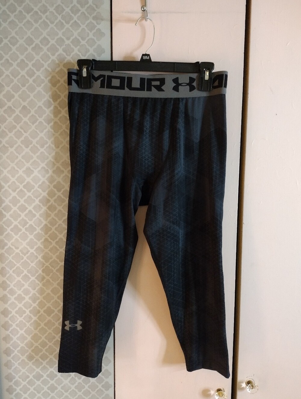 Under Armour Black/Gray Men's Compression Leggings